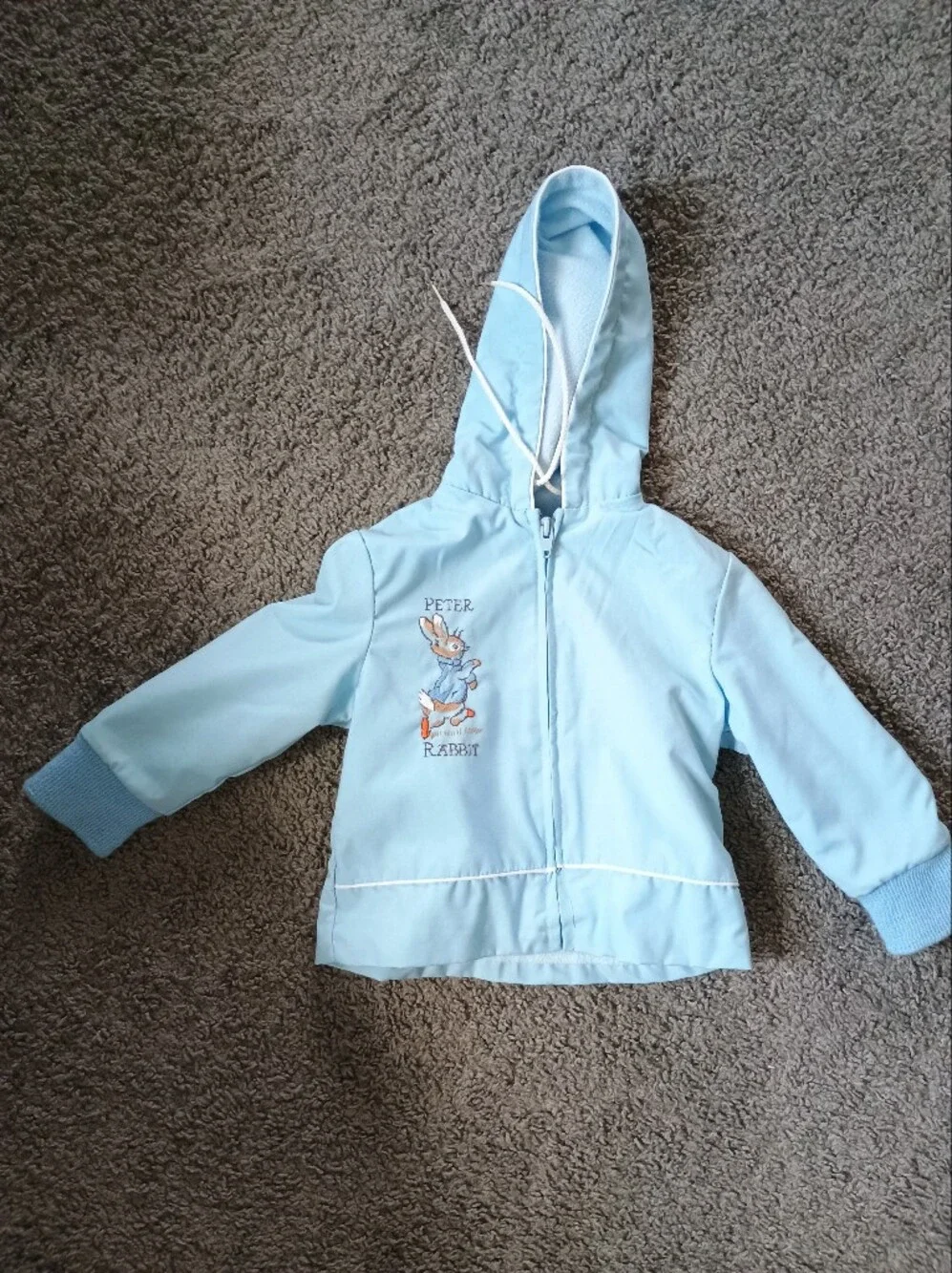 Light Blue Peter Rabbit Hooded Jacket - Picture 1 of 7